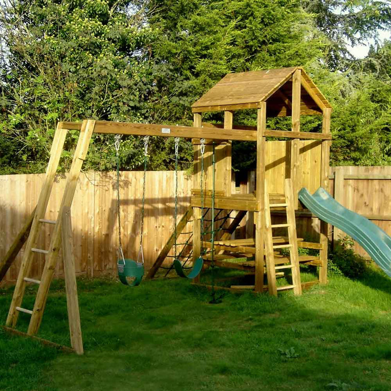 Start with the Jungle Base Tower and build your perfect climbing frame