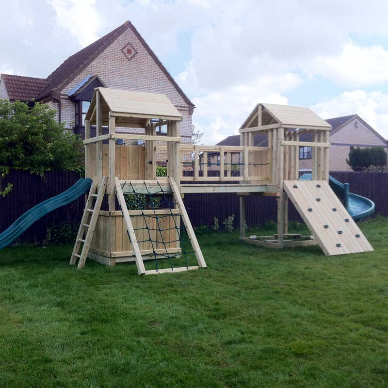 twin tower climbing frame