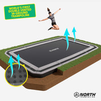 NEW 15ft x 10ft North In Ground Trampoline Thumbnail