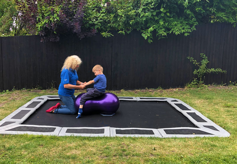 Theo on trampoline