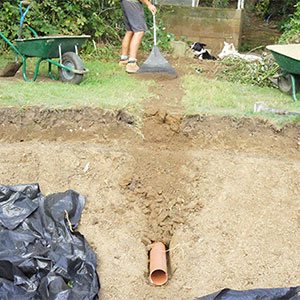 in-ground trampoline drainage